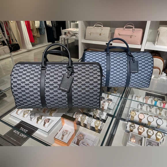 Michael Kors Cooper Duffle Weekender Bag - Black Multi NWT - Picture 10 of 10